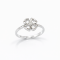 Ring 18K  White gold with Round Diamond