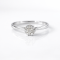Ring 18K  White gold with Round Diamond