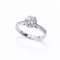 Ring 18K  white gold with Round  Diamond