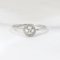 Ring 18K  White gold with Round Diamond