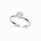 Ring 18K  White gold with Round Diamond