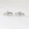 Earrings 18K  White gold with Round Diamond