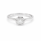Ring 18K  White gold with Round Diamond