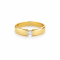 Ring 18K  Yellow Gold with Round Diamond