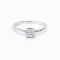 Ring 18K  White gold with Round Diamond