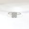 Ring 18K  White gold with Round Diamond