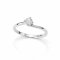 Ring 18K  white gold with Round  Diamond