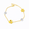 Bracelets 18K  yellow gold with Round Diamond