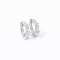 Earrings 18K  White gold with Round Diamond