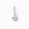 Pendents 18K White Gold with Round Diamond