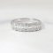 Ring 18K  White gold with Round and Bracelets Diamond