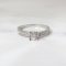 Ring 18K  White gold with Round Diamond