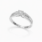 Ring 18K  White gold with Round Diamond