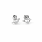 Earrings 18K  White Gold with  Diamond