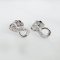 Earrings 18K  White gold with Diamond