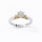 Ring 18K White Gold with Round Diamond