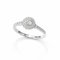 Ring 18K  White gold with Round Diamond