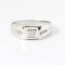 Ring 9K  White gold with Round Diamond