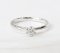 Ring 18K  White gold with Round Diamond