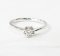 Ring 18K  White gold with Round Diamond