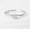 Ring 18K  White gold with Round Diamond