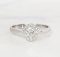 Ring 18K  white gold with Round  Diamond