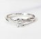 Ring 18K  white gold with Round  Diamond