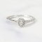 Ring 18K  White gold with Round Diamond