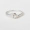 Ring 18K  white gold with Round  Diamond