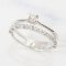 Ring 18K  White gold with Round Diamond