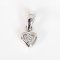 Pendants 18K  White gold with Round Diamond