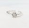 Ring 18K  White gold with Round Diamond