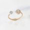 Ring 18K  Rose gold with Round Diamond