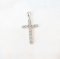 Pendants 18K  White gold with Round Diamond