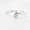 Ring 18K  White gold with Round Diamond