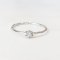 Ring 18K  White gold with Round Diamond