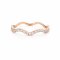 Ring 18K  Rose gold with Round Diamond