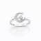 Ring 18K  White gold with Round Diamond