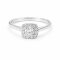 Ring 18K  White gold with Round Diamond