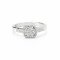 Ring 18K White Gold with Round Diamond