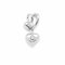 Pendants 18K  White Gold with Round Diamond