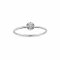 Ring 18K  White gold with Round Diamond