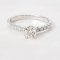 Ring 18K  white gold with Round  Diamond