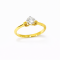 Ring 18K  White gold with Round Diamond