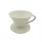 กรวยดริปกรองกาแฟเซรามิกสีขาว (1-2 cup)