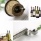 Wooden cork bottle stopper (Silver/Straight) จุกปิดสแตนเลส