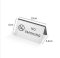 ป้ายสแตนเลสตั้งโต๊ะ No Smoking (10 x 6 cm)