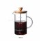 เครื่องชงกาแฟ french press 800 ฝาไม้ไผ่