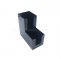 กล่องอะคริลิคใส่แก้วกาแฟ16-22 ออนซ์ 2 ช่องสีดำ  ขนาด 21.5x11x22 cm