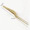 Tweezer ที่คีบสแตนเลส Bar Tong 14 cm สีทองเข้ม